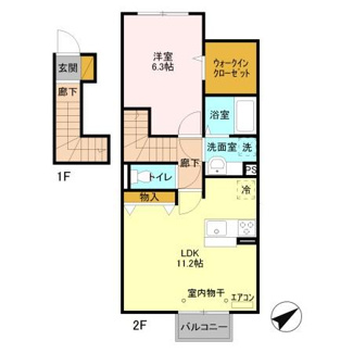 【間取り】 | クラージュC | クラージュＣ