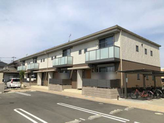 【外観】 | シャーメゾン福山北　A | 外はこのようになっています