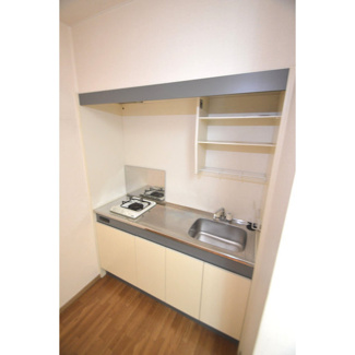 【キッチン】 | 陽だまりハイツ2000　B | 1口ガスコンロ