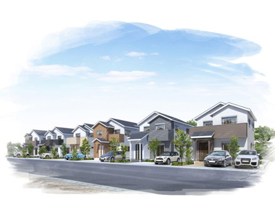 【外観パース】 | 奈良市四条大路～全7区画～