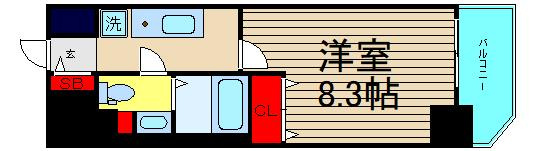 パークアクシス四ツ橋の間取り