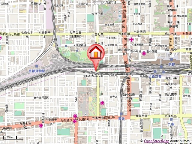 アルメール八条の地図