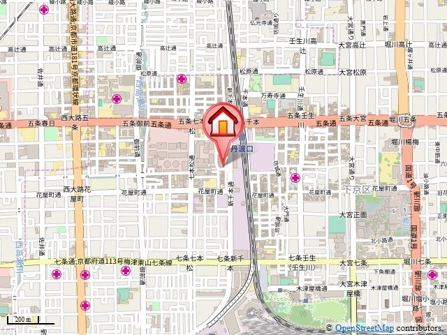 アムール五条の地図