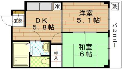 アムール五条の間取り
