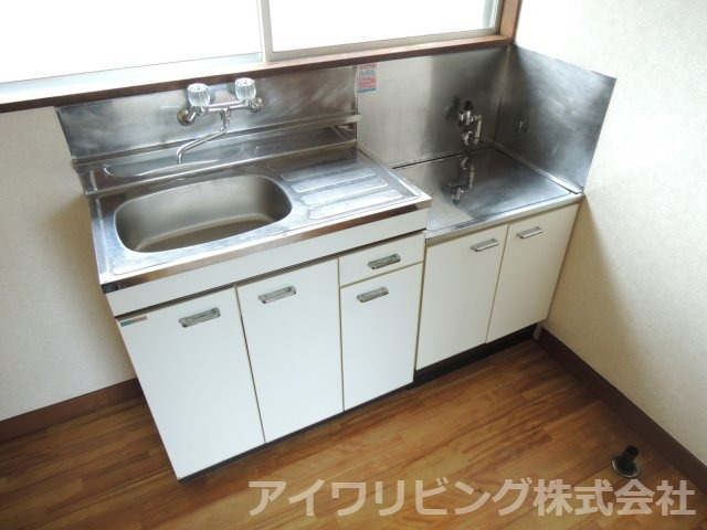 マルテルAのキッチン|ガスコンロ2口可【マルテルA】