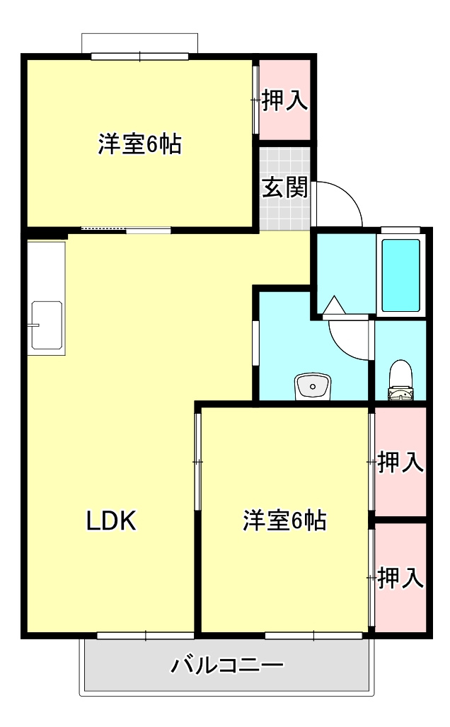 セジュールフレアの間取り