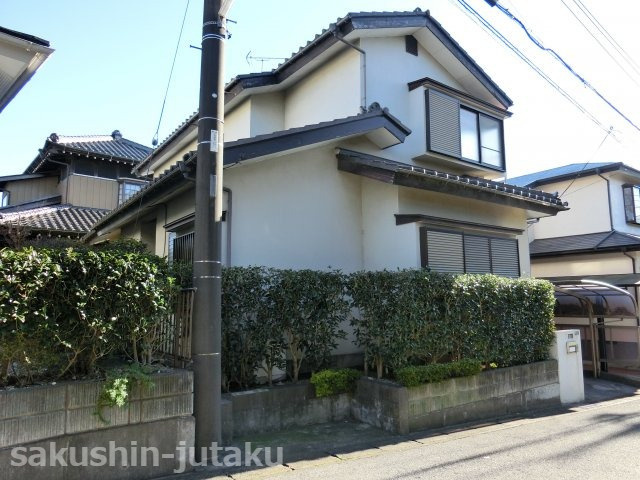 勝田台南３丁目　中古戸建の外観|勝田台南３丁目　中古戸建　４LDK　道路向かいに公園あり　３７区画分譲地（旧興和物産株式会社南勝田台分譲地）土地４２坪・建物３１坪　５ｍ公道面　