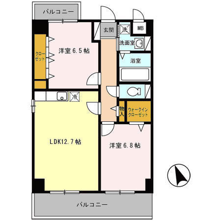 カーサ善の間取り