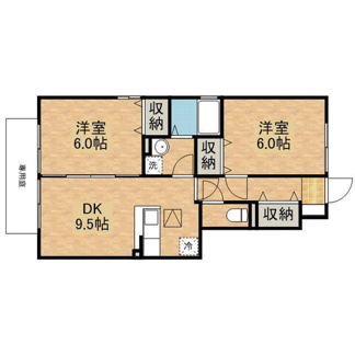 【間取り】 | プランドール陽東Ａ