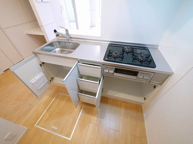 クラール北永井Ａのキッチン|使いやすいキッチンです