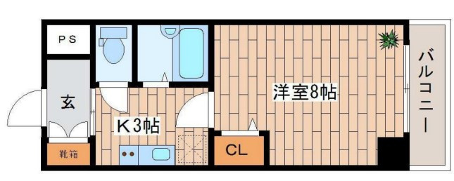 【間取り】 | センユー四ツ橋