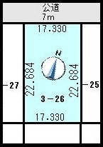 ◎白糠町西庶路　土地の区画図|区画図