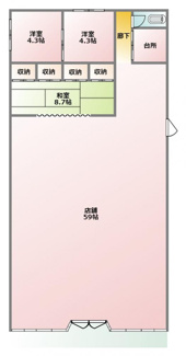【間取り】 | 吉井町吉井店舗
