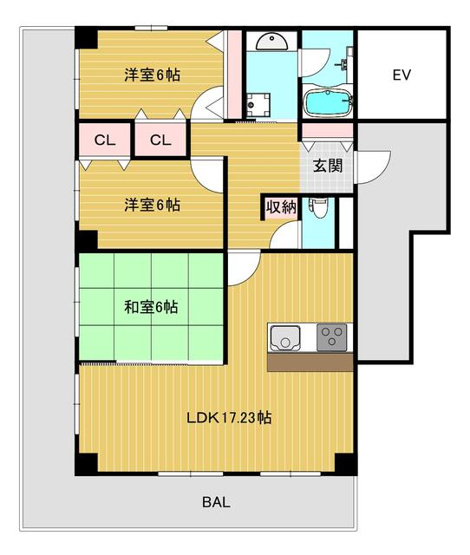 【間取り】 | ＲＥＩＫＡ　ＪＡＰＡＮⅡ