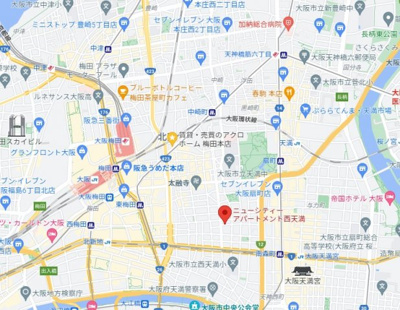 【地図】 | ニューシティアパートメンツ西天満