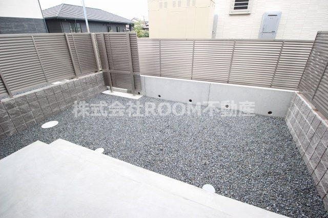 セジュールエクラ　A棟の庭|お庭が付いています