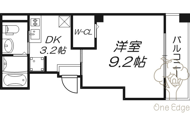 レクシア西中島Ⅰの間取り