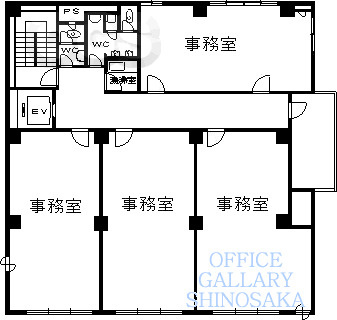 【間取り】 | 新大阪弘栄ビル