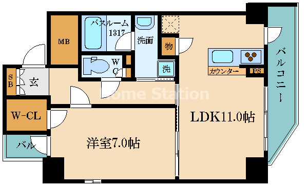 【間取り】 | レシェンテ西梅田