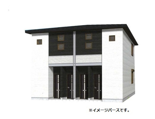 倉敷市日ノ出町２丁目のアパートの外観|イメージパース
