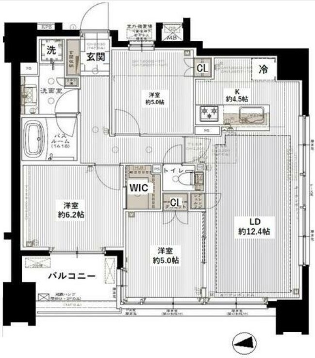 ライオンズ府中駅前の間取り