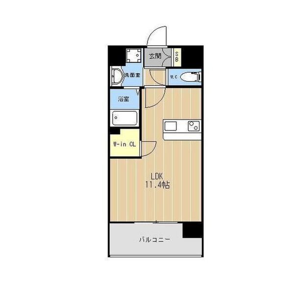 LIBTH水前寺駅前の間取り