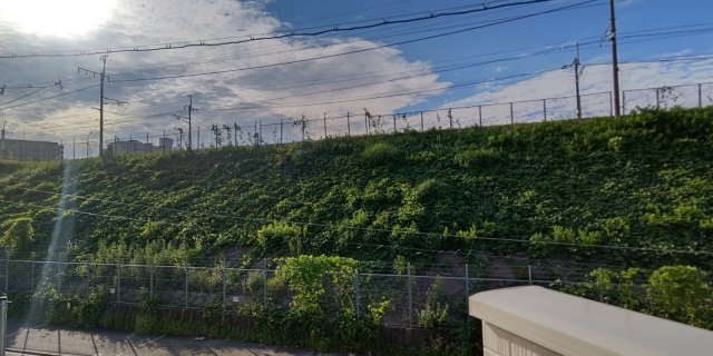 守山区鳥羽見　２号棟〈仲介手数料無料〉鳥羽見小学校・守山西中学校　新築一戸建ての展望|8/31撮影
守山区の不動産売買の事ならマックスバリュで住まい相談エムワイホームにお任せください。
