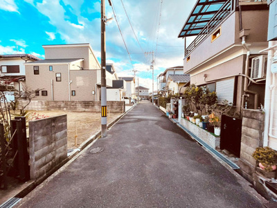 【前面道路含む現地写真】 | Taisei Palace北楠の里町 | 西側道路幅員約4ｍです！