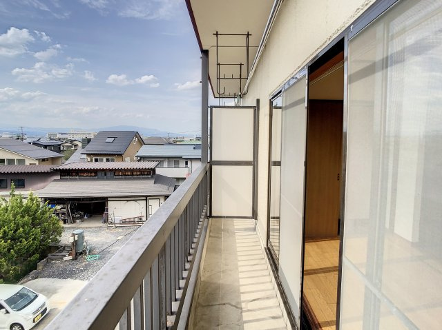 会田マンションのバルコニー