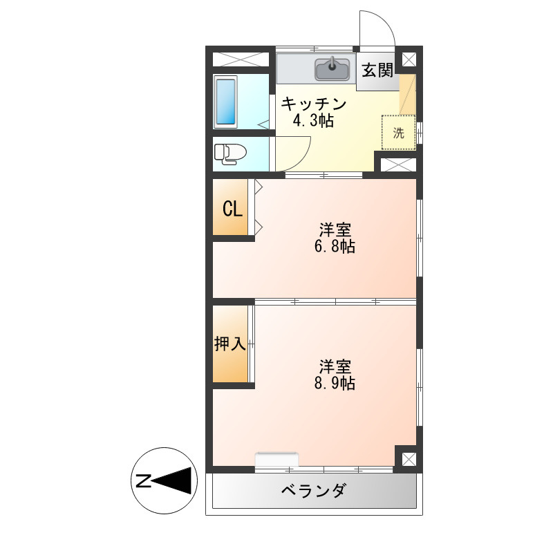 会田マンションの間取り
