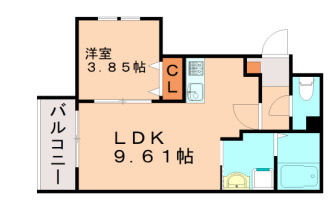 Rassure N・K【キャッシュバック対象物件】の間取り