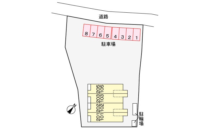 カーサ・サンキの区画図