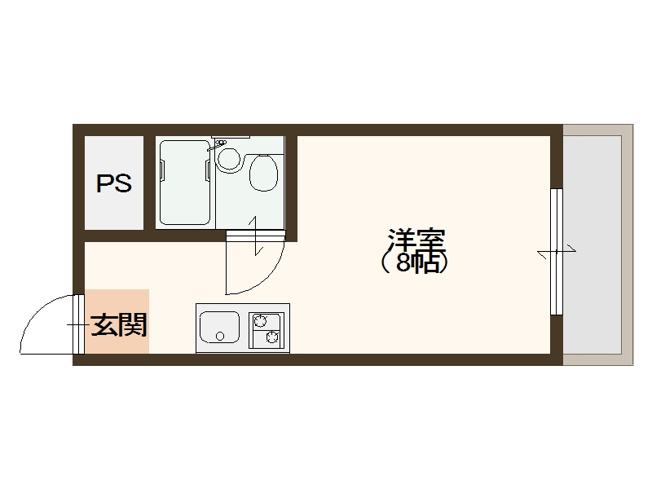 【間取り】 | ユーハイツ玉出