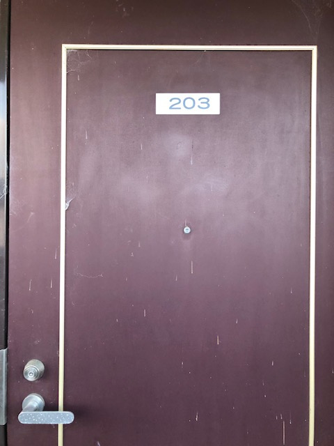 サウスビュウハイツの玄関