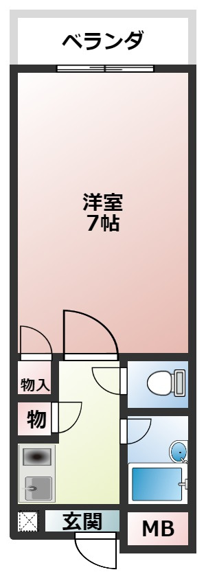 サウスビュウハイツの間取り