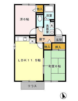 ミキハウス　C棟の間取り