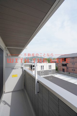 グランツアルファ【キャッシュバック対象】のバルコニー|広々としたバルコニーです