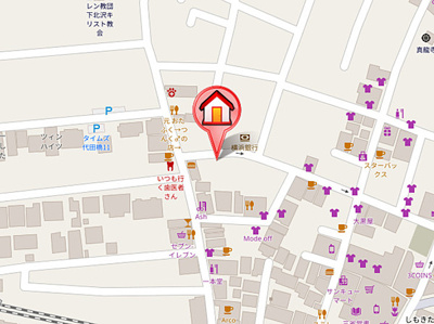 【地図】 | ユープレイス下北沢