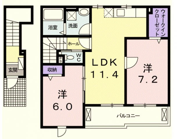 【間取り】 | クレメント・輝Ⅱ