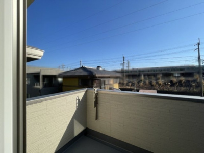 【展望】 | 大津市本堅田6丁目19　新築分譲 | 洋室8.5帖からバルコニーに出た時の眺望