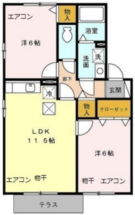 セードル小川Aの間取り