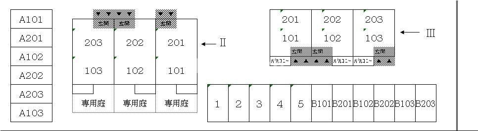 さくらⅢの駐車場|駐車場