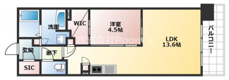 【間取り】 | ＯＰＵＳ　ＲＥＳＩＤＥＮＣＥ　ＳＨＩＮＳＡＩＢＡＳＨＩ　ＳＯＵＴＨ