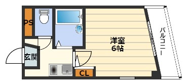 大阪市北区中津３丁目の賃貸マンションの間取り
