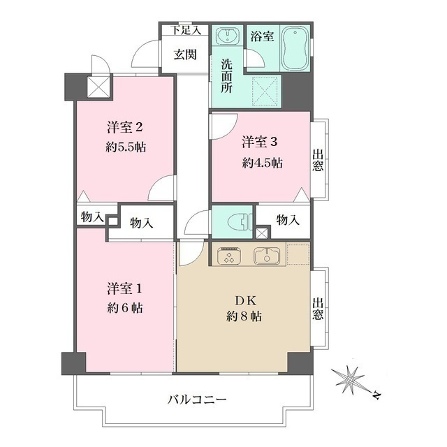 藤和シティホームズ深江の間取り