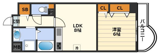 ルモン中津の間取り