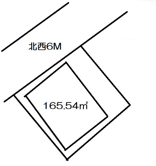 坂戸市善能寺売地の土地図