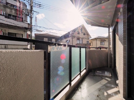 エクセレント今寺のバルコニー