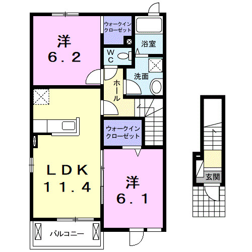 コッティ楠Ⅰの間取り