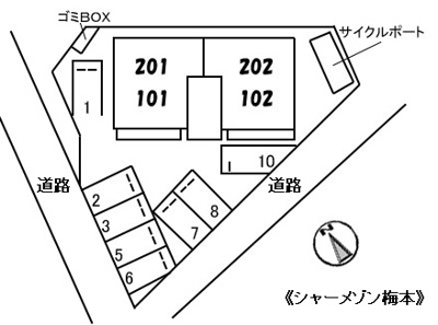 【区画図】 | シャーメゾン梅本